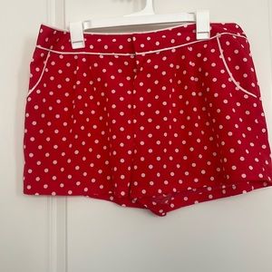Lauren Conrad Red/White Polka Dot Shorts NWT